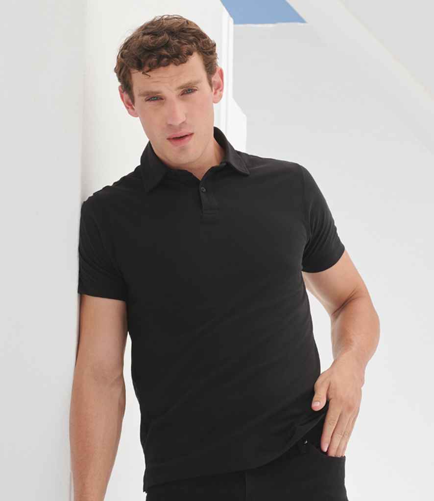 [SF42 BLK S] SF Clothing Stretch Piqué Polo Shirt (S)