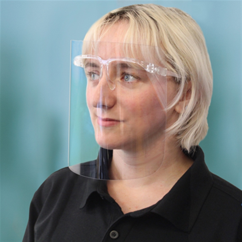 [CV12] 250 Micron APET Face Shield Glasses (100)