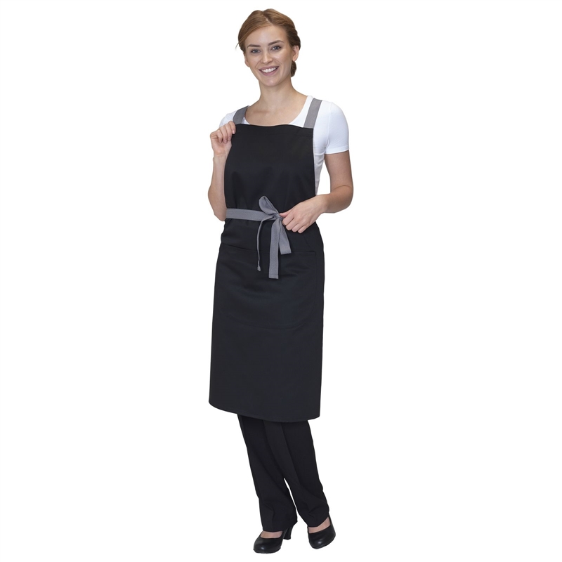 Apron With Grey Ties Crossover