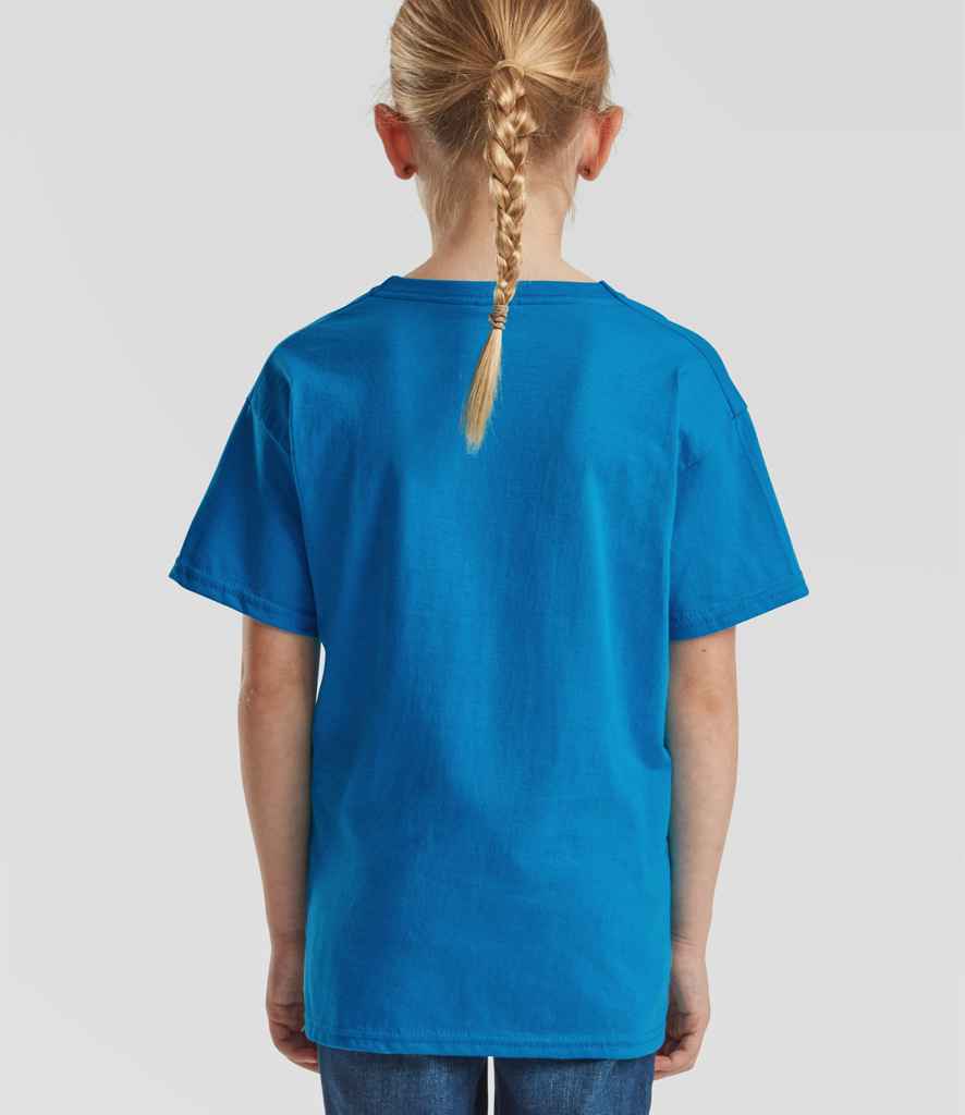 [SS6B AZR 3-4] Fruit of the Loom Kids Value T-Shirt (3-4, Azure)