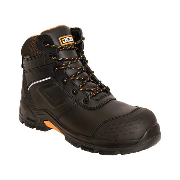 JCB Black FASTRAC 4000 Metal Free Waterproof Safety Boots