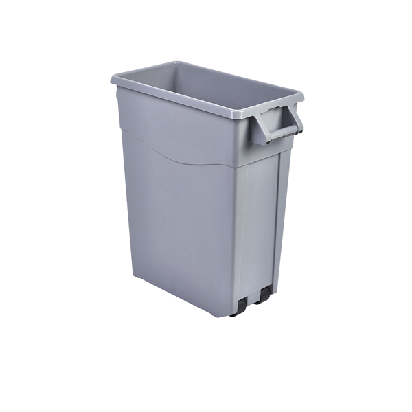 [BC-N23432775] Grey Slim Recycling Bin 65L