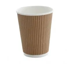 12oz Triple Wall Ripple Kraft Cup (500)