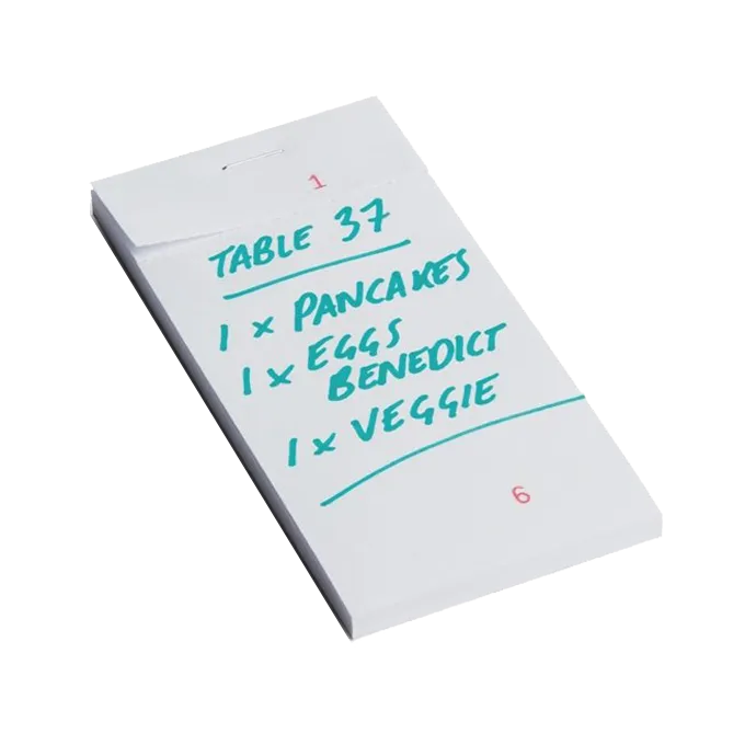 Single Leaf WAITRESS Pads 63x127mm (100