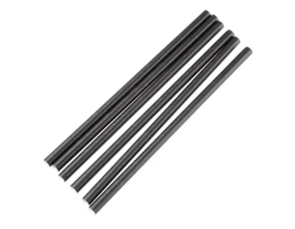 Blk Compostable Paper Cocktail Stirrer Straws (250)
