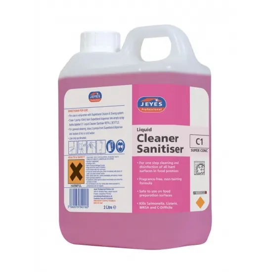 [C-CYC012/2SE] C1 Cleaner/Sanitiser Super Conc (2x2Ltrs)