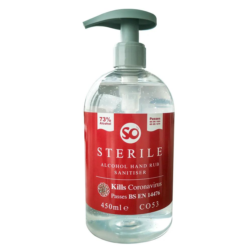 [C-HC053450SE] So Sterile Alcohol Hand Sanitiser 450ml PUMP Bottle