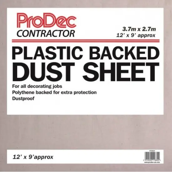 [J-DSCBD] Dust Sheet H/Duty Poly Coated Back, single