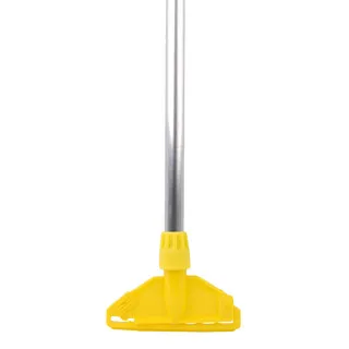 Yellow Alloy Mop Shaft with Plastic Kentucky Fitting