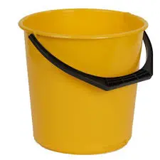 [J-PBYVK] 10 Litre Economy Plastic Bucket - Yellow