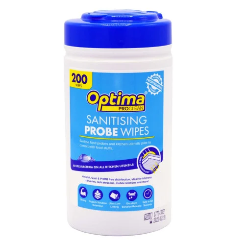 [J-PW200] Optima Probe Wipes - Tub of 200 Wipes