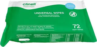 Clinell Surface Wipes, 72 pack