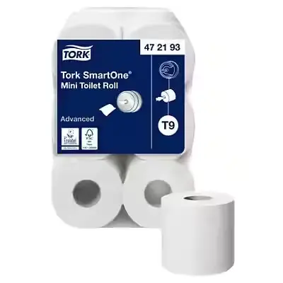 Tork Smart One Mini Toilet Rolls (T9) 12 Rolls x 620 sheet
