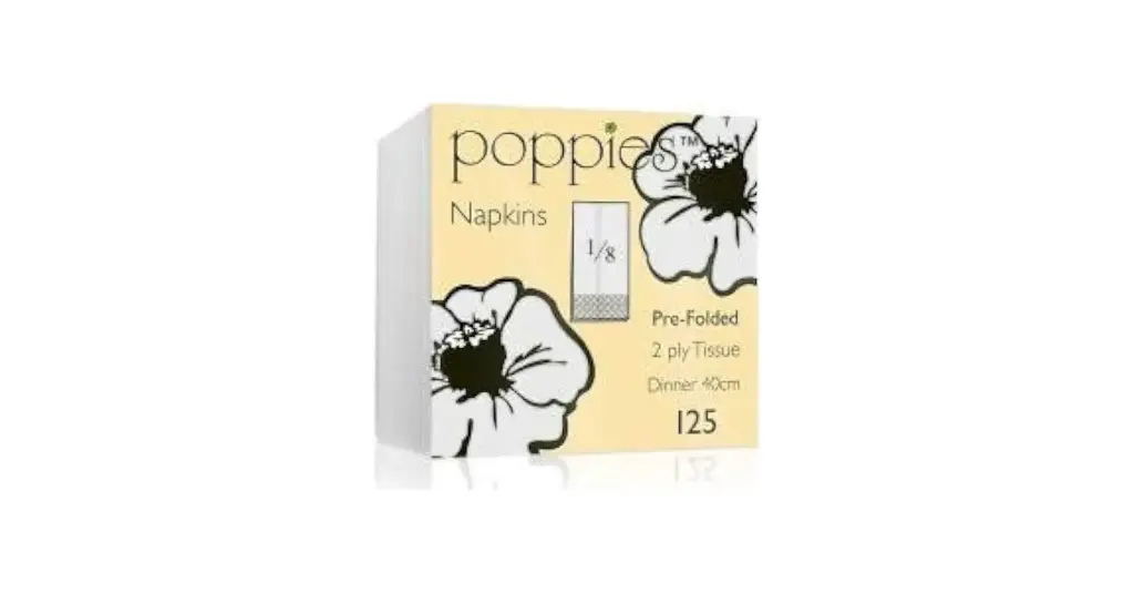 2ply 40cm White Napkins [8 FOLD] (2000 pack)