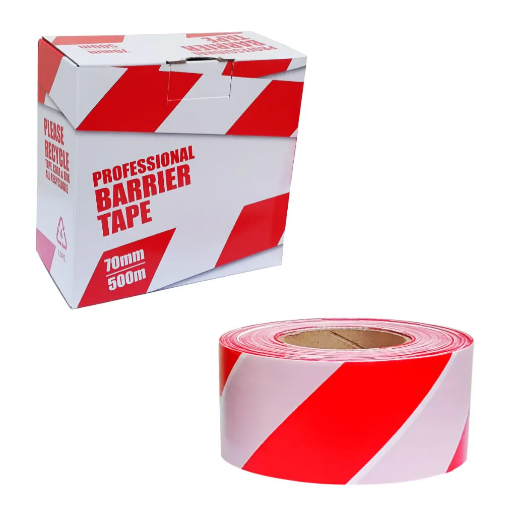 Red/White Barrier Tape (500m x 70mm)