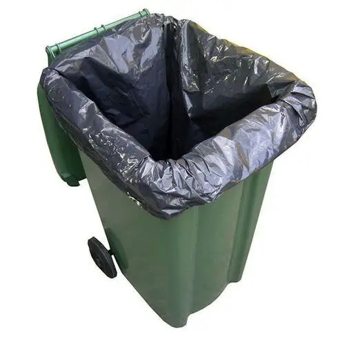 Wheelie Bin Liner H/Duty Black (100) 30x46x53"