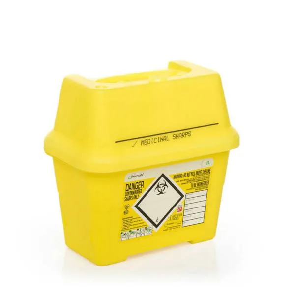 [T-SHARP2] Sharps Box for Hazardous Waste 2 Litres