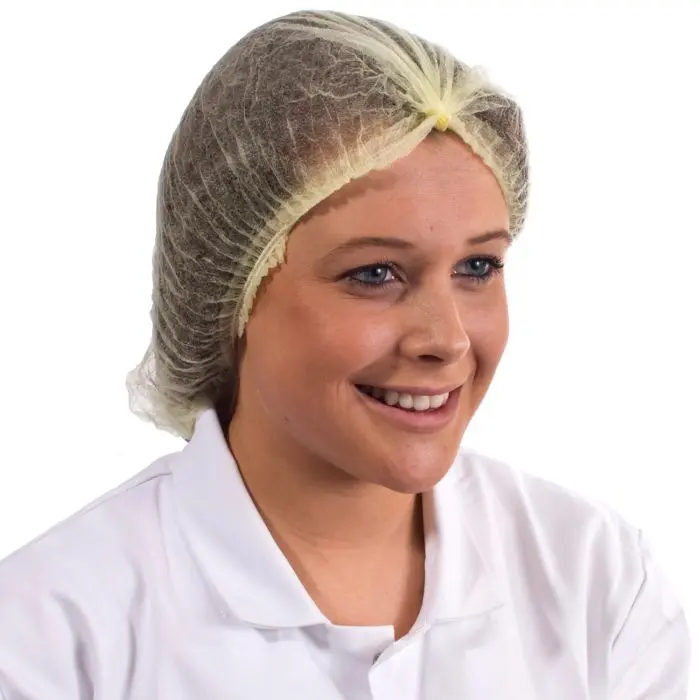 Disposable Yellow Mob Caps (100)