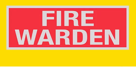 [L-FWB] Fire Warden Reflective Transfer - Back size