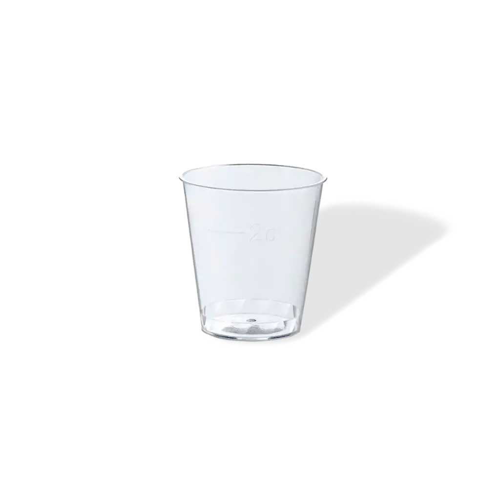 4cl/5cl 2oz Plastic Shot Glasses (1000)