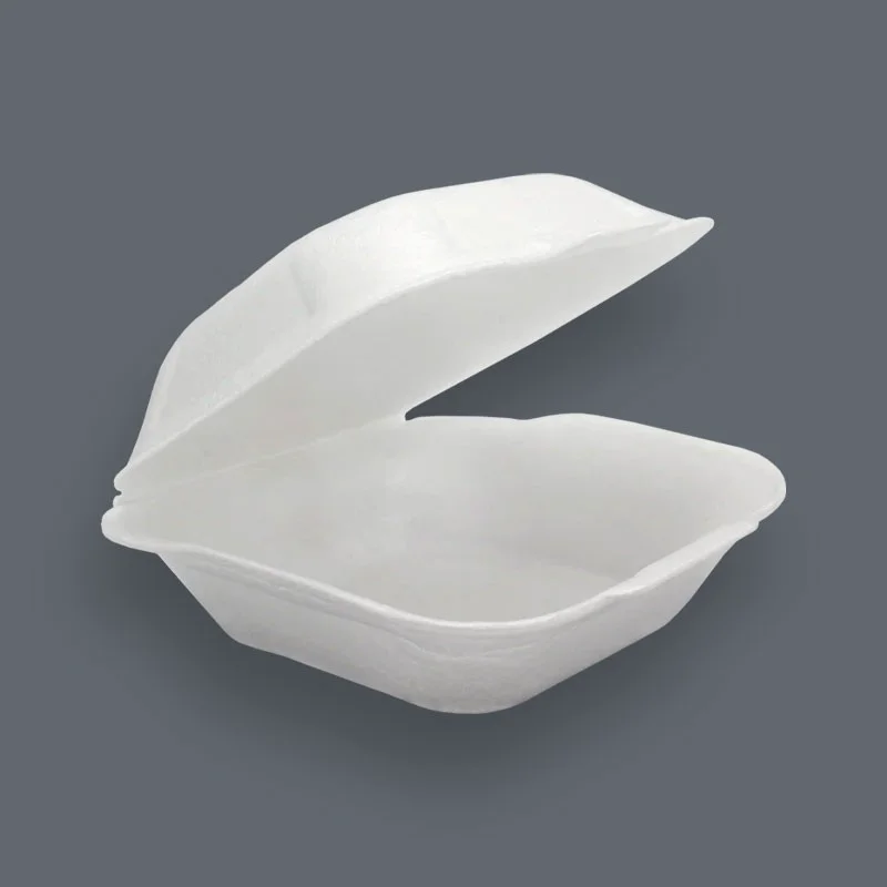 HP6 Polystyrene Hot Food Box [5.8x5.5x3"] 500 pack (burger)