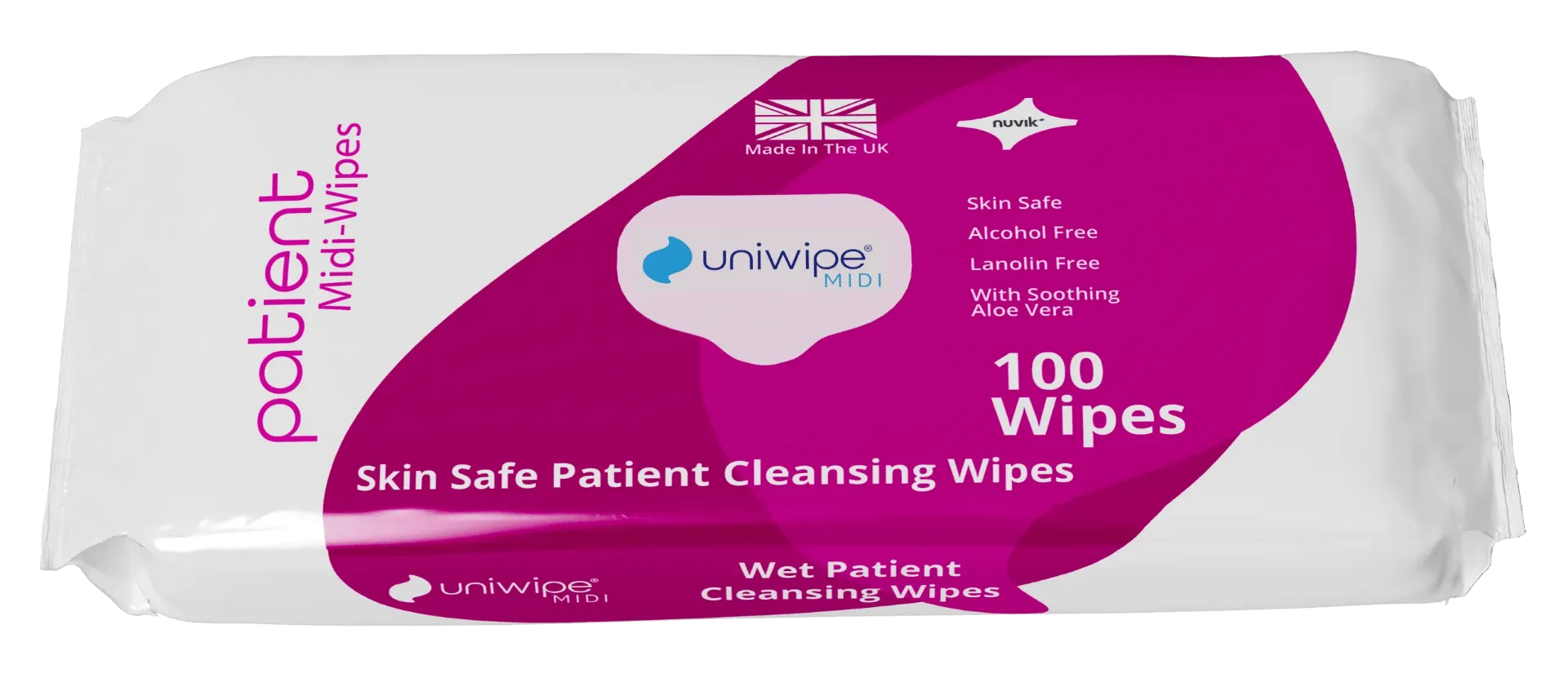 [J-PWUN] Uniwipe Patient Cleansing wipe (Pack of 100)