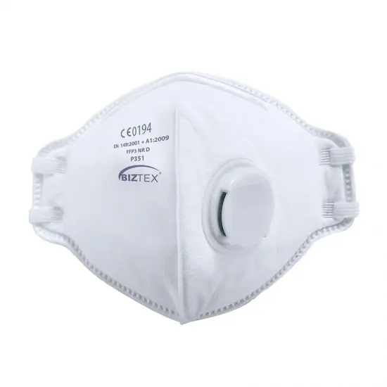 [W-DMFFP3VPW51/P351] FFP3 Valved Fold Flat Respirator (PK 20)