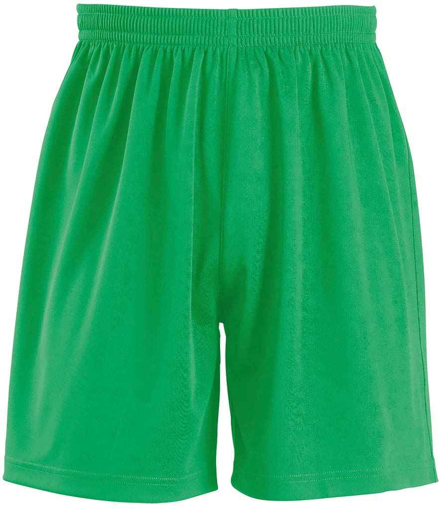 [01222 BGN 10yrs] SOL'S Kids San Siro 2 Shorts (Bright Green, 10yrs)
