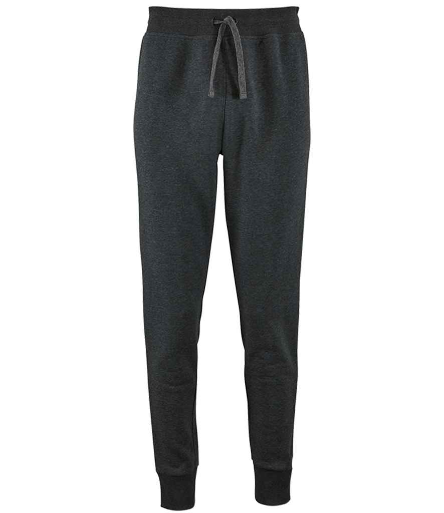 [02085 CHM XS] SOL'S Ladies Jake Slim Fit Jog Pants (Charcoal Marl, XS)