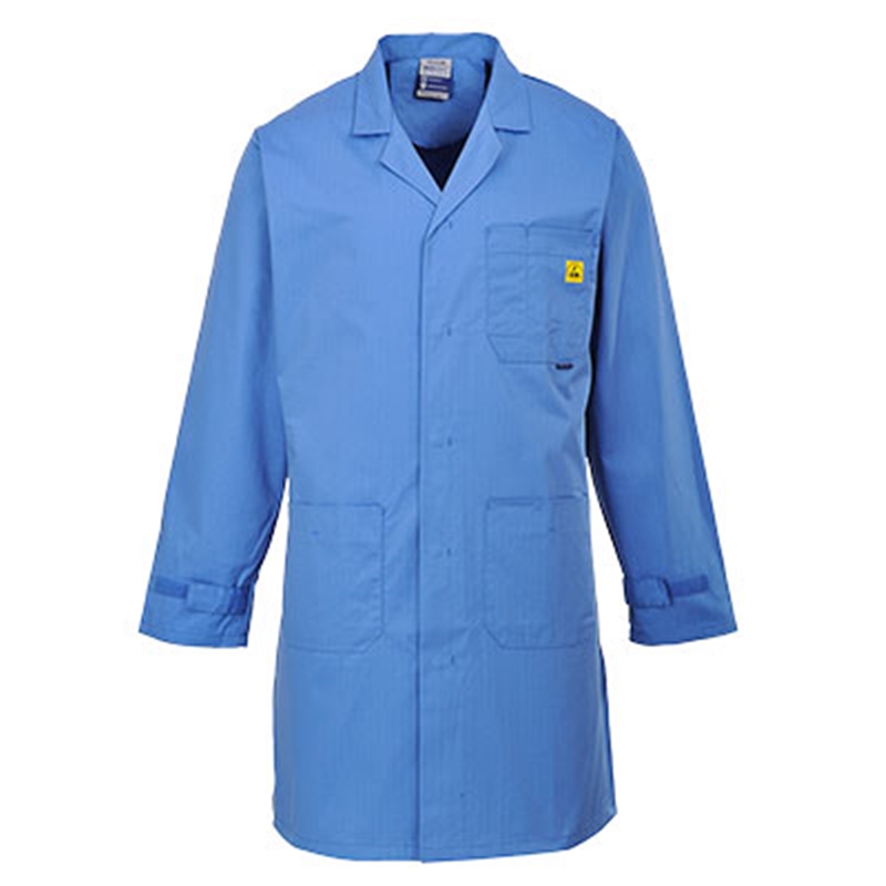 Portwest Anti-Static ESD Coat (Hospital Blue, XS)