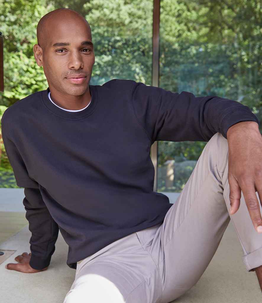 [K337 DGY S] Kustom Kit Regular Fit Piqué Sweatshirt (Dark Grey, S)