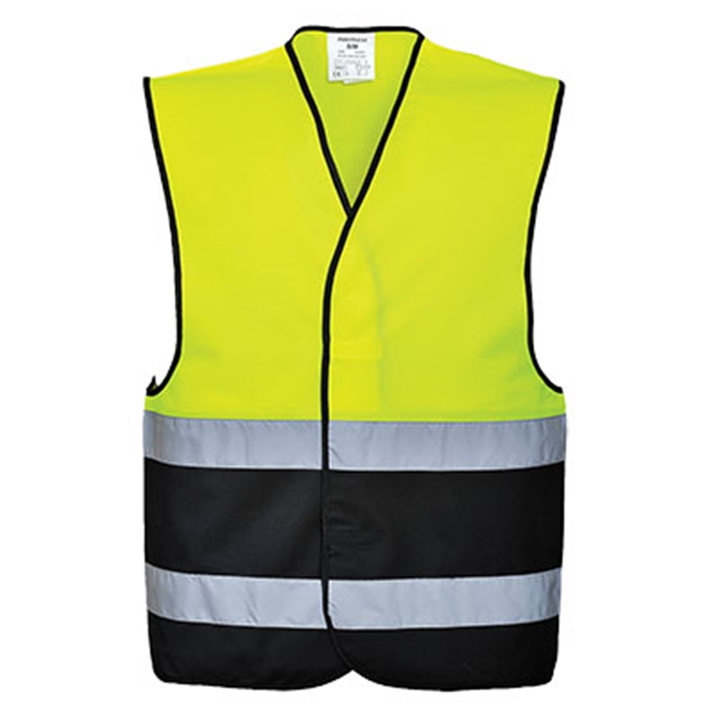 Portwest Hi-Vis Two Tone Vest (Yellow/Royal, S/M)