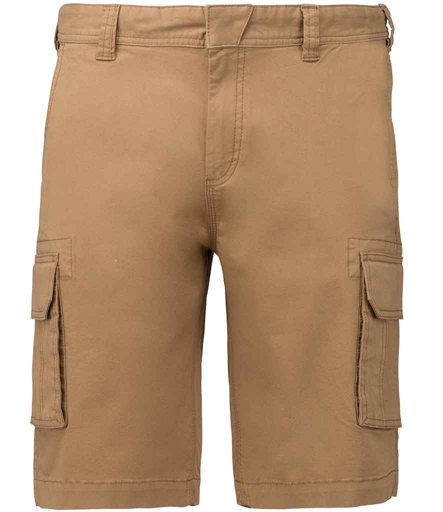 [KB754 CAM 30=40] Kariban Multi-Pocket Shorts (Camel, 30=40)
